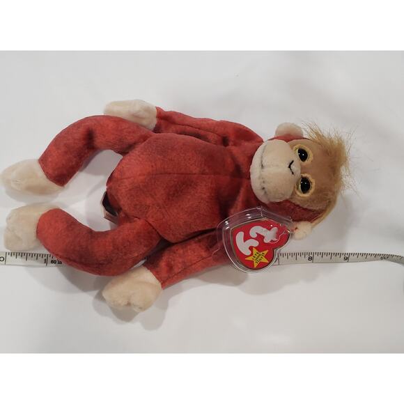 TY Original Beanie Baby Schweetheart Orangutan Monkey Plush Animal - Picture 6 of 6